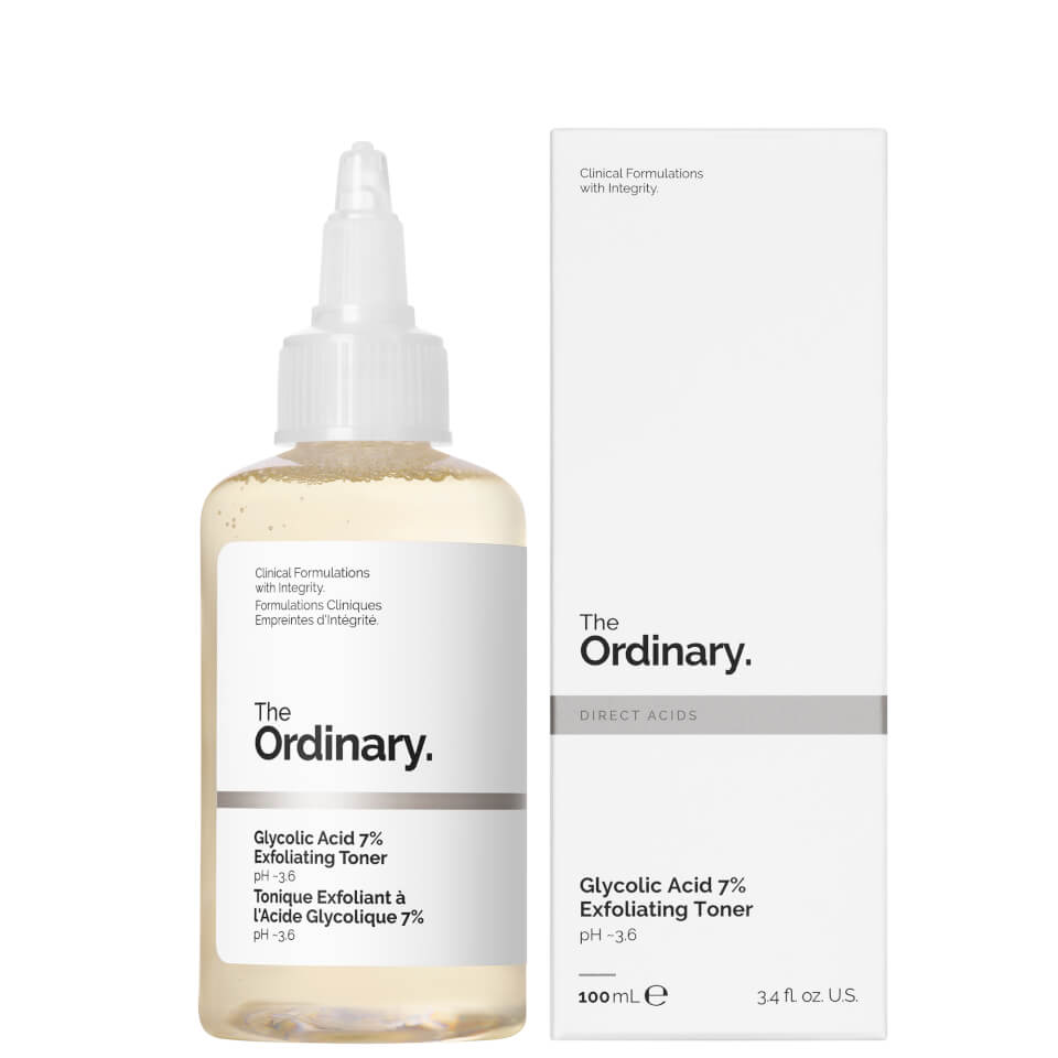 The Ordinary Glycolic Acid 7% Exfoliating Toner 100ml – Lotion Exfoliante Éclat & Texture