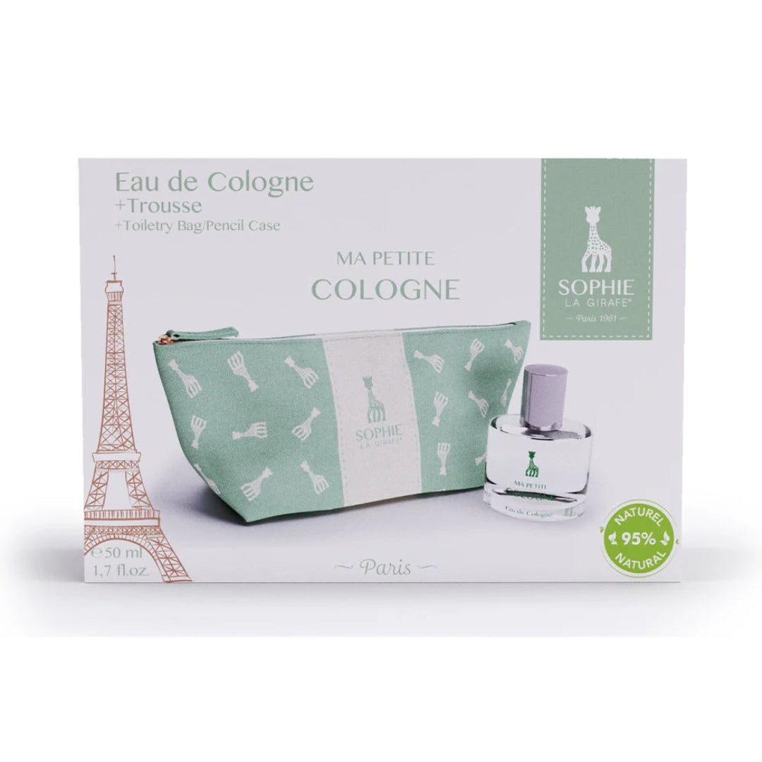 Sophie la Girafe Coffret Eau de Toilette Ma Petite Cologne 50ml + Trousse Offerte – Parfum naturel et tendre pour enfants