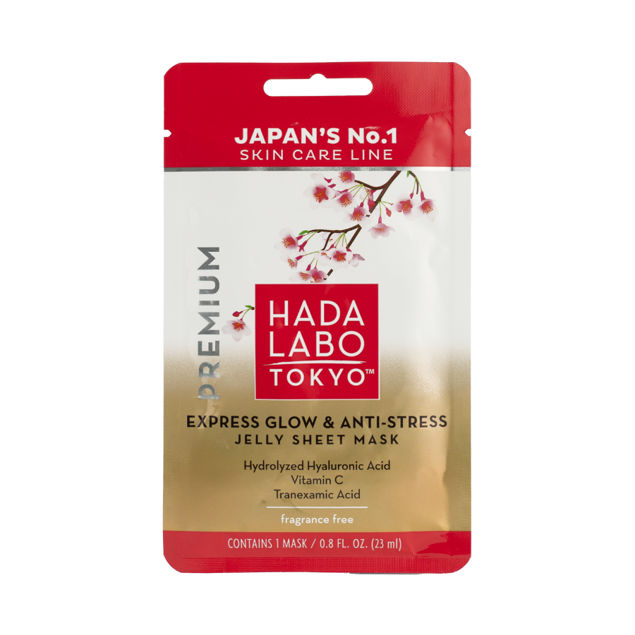 Hada Labo Tokyo - EXPRESS GLOW & ANTI-STRESS JELLY SHEET MASK