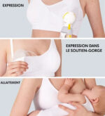 Medela Soutien-Gorge D’allaitement Et D’expression 3-En-1 Blanc Tailles S, M, L, XL – Image 3