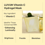 Luvum Afterglow Yuja Gel Mask 33g/5sheets – Masque Éclat Hydratant à la Yuja pour Peau Lumineuse – Image 5