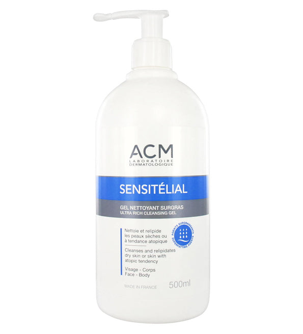 Acm Sensitélial Gel nettoyant surgras 500 ml