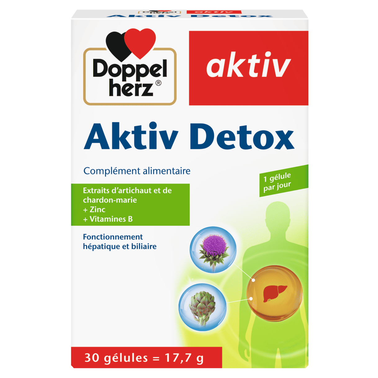 DOPPEL HERZ AKTIV DETOX 30 GELULES