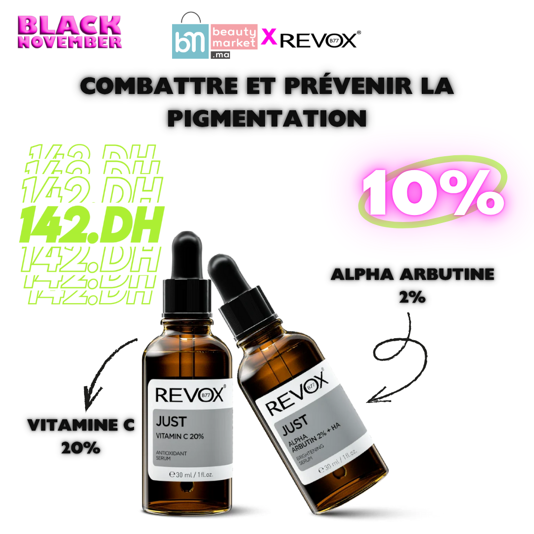 60_2-1.png REVOX Vitamine C 20% + Alpha Arbutine 2% – Anti-Taches & Éclat Intense – Image 1