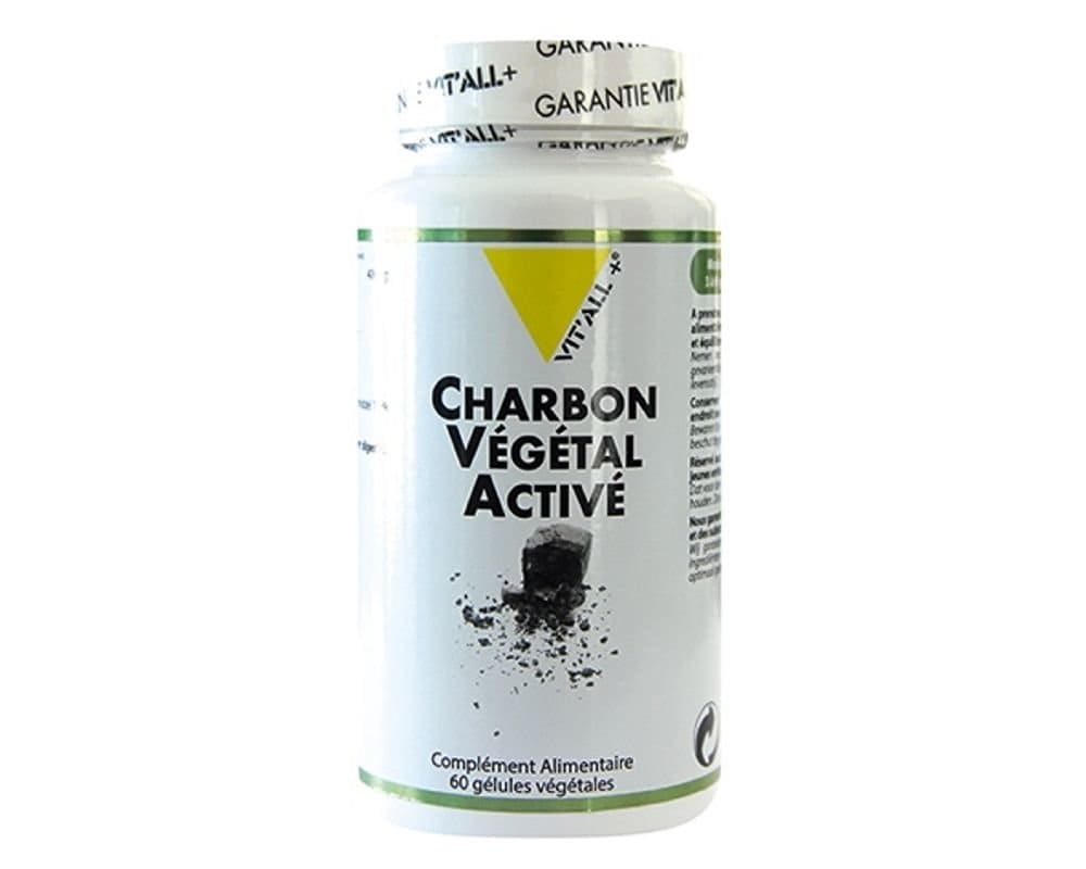 VIT'ALL + Charbon Végétal 400 Mg 60 Gélules