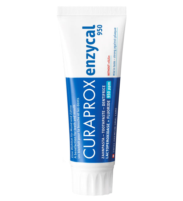 7612412422436_6fbe66b3-5e8e-4e7e-a92f-509891a0e2f7.jpg Curaprox – Enzycal 950 PPM – Dentifrice – Image 1