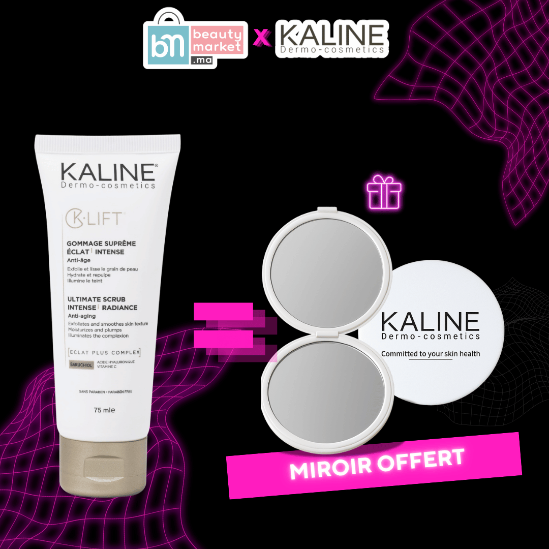 K-LIFT Gommage Suprême Éclat Intense 75 ml – Exfoliant illuminateur et repulpant + Miroir offert