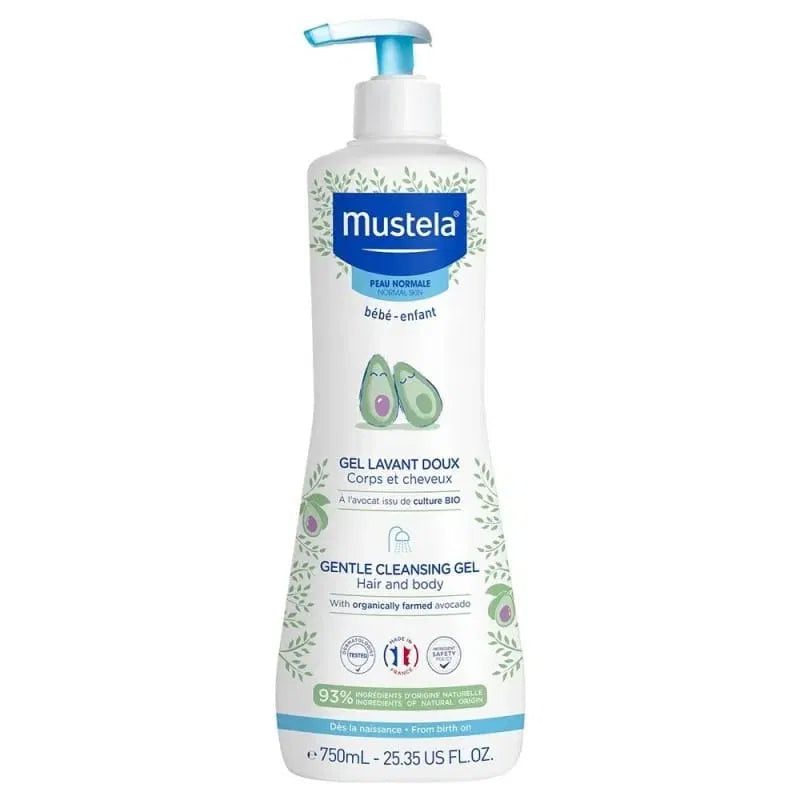Bebemaman-Mustela-Gel-Lavant-Doux-a-lAvocat-750ml.jpg Mustela Gel Lavant Doux Avocat 750ml – Image 1