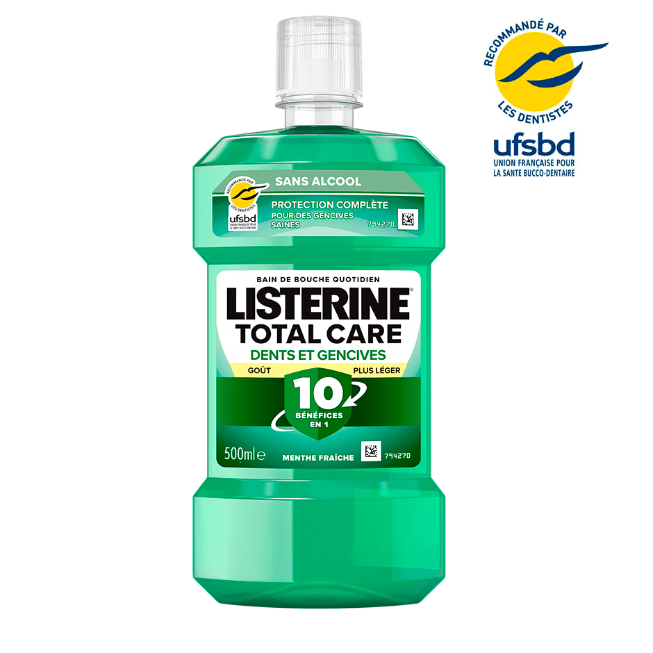 LISTERINE BAIN DE BOUCHE PROTECTION DENTS ET GENCIVES 500ML