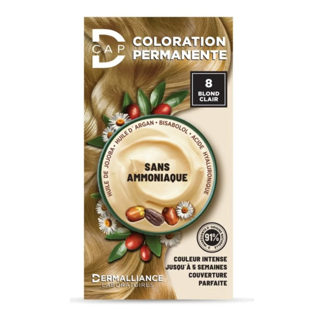 D-CAP COLORATION PERMANENTE N 8 BLOND CLAIR