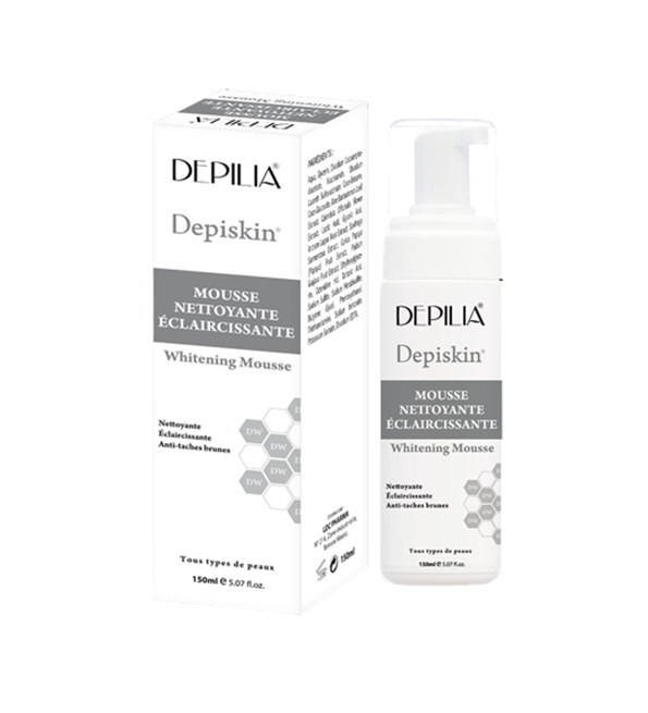 DEPIKIN-1.png DEPILIA Depiskin Mousse nettoyante eclaircissante 150ml – Image 1
