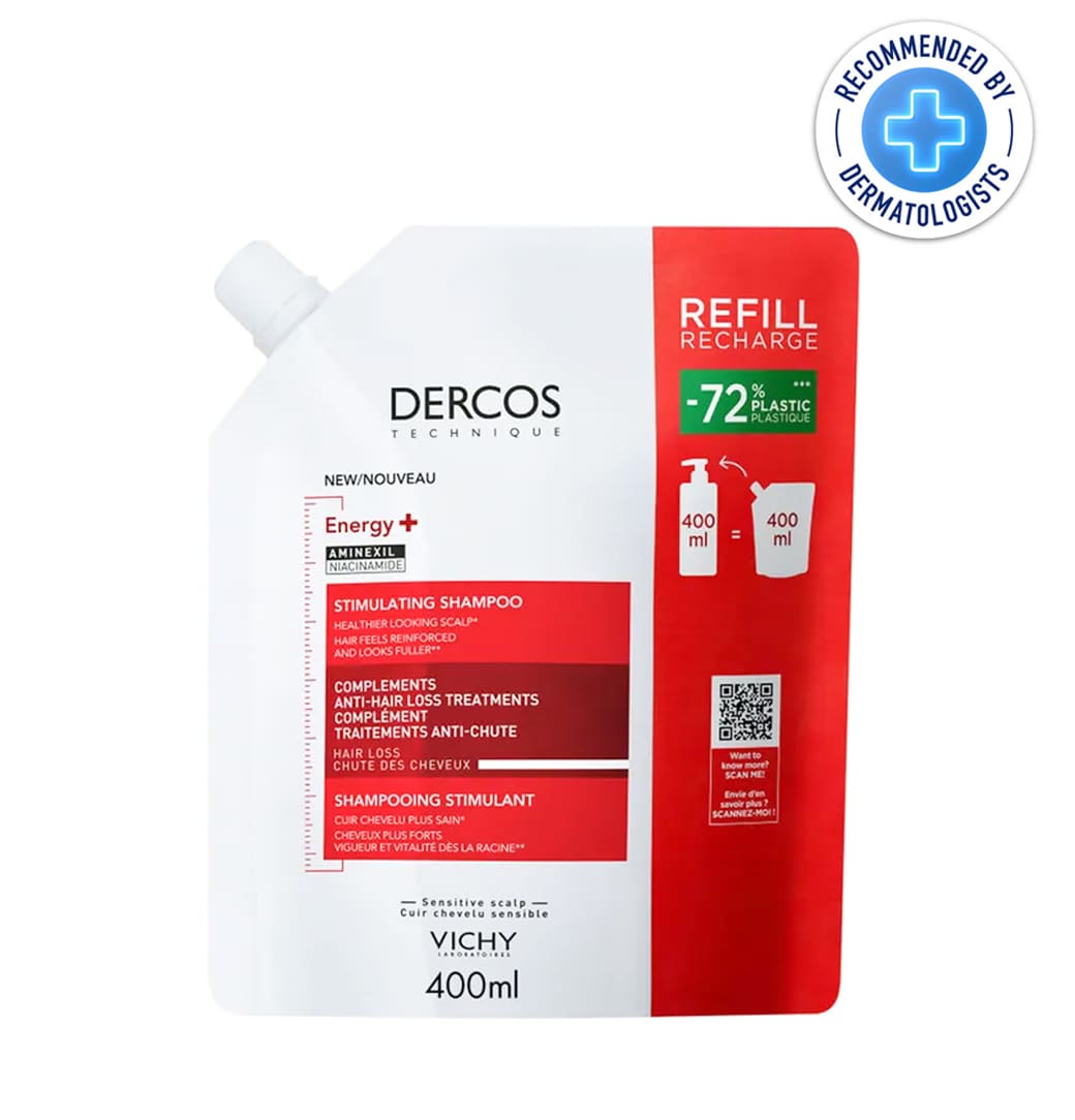 VICHY DERCOS TECHNIQUE ENERGY+ RECHARGE SHAMPOOING ANTI CHUTE 400ML