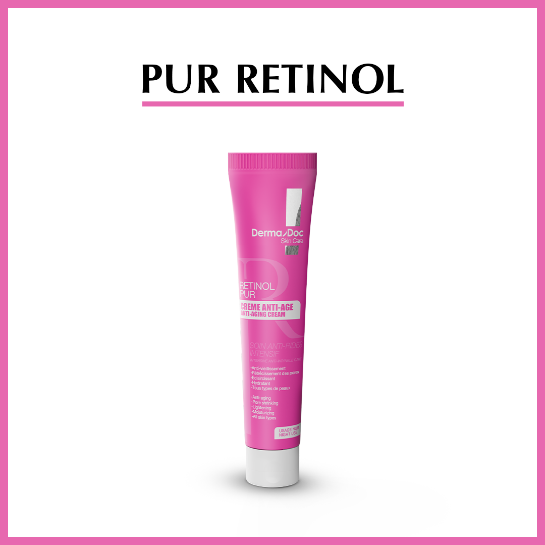 DERMADOC-PurRetinol-1.png DermaDoc Rétinol Pur Creme Anti Age 40ml – Image 1