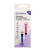 L2N Pharma Lot de 2 Seringues Bébé pour Lavage Nasal à anneaux Colorés – Image 2