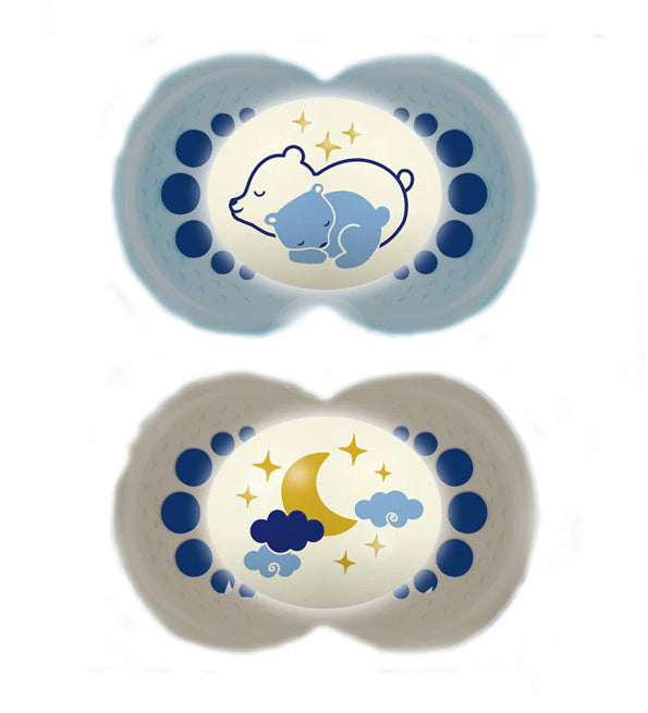 MAM Baby Original +6m Night -2 Sucettes