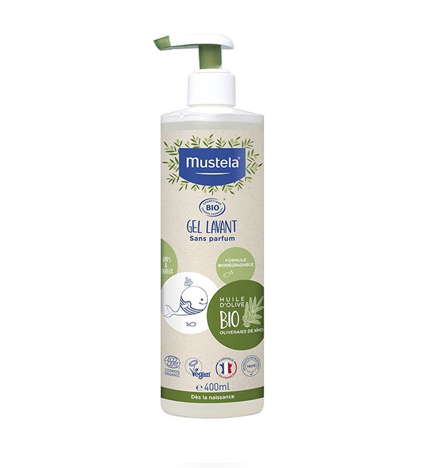 Mustela bio gel lavant sans parfum 400ml