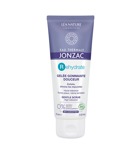 JONZAC19-1.png JONZAC EAU THERMALE RÉHYDRATE GELÉE GOMMANTE DOUCEUR 75 ml – Image 1