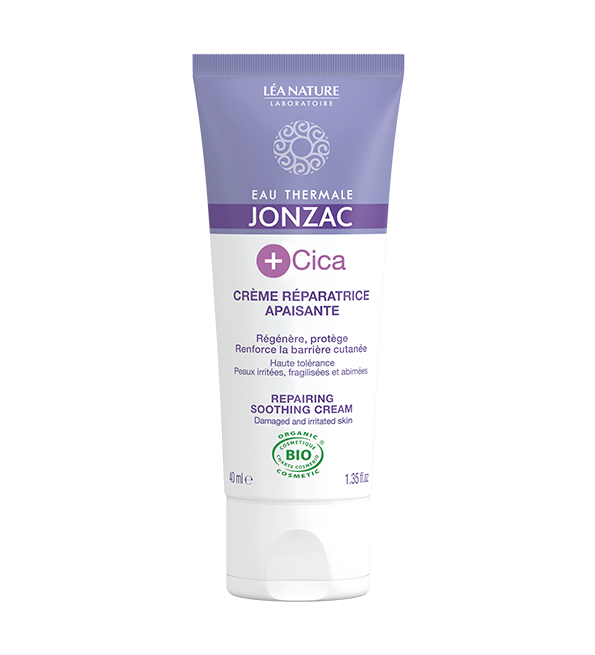 JONZAC EAU THERMALE +CICA CRÈME RÉPARATRICE APAISANTE 40 ml