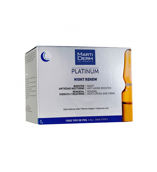 Martiderm platinum night renew 10 AMP