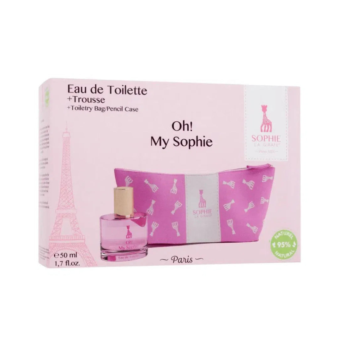 Sophie la Girafe Coffret Eau de Toilette Oh! My Sophie 50ml + Trousse Offerte – Parfum tendre pour enfants dès 3 ans