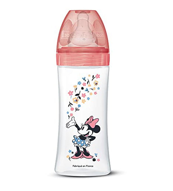Dodie – Biberon Disney Baby Minnie Initiation+ Anti-colique débit 3 (6M +) – 330 ml