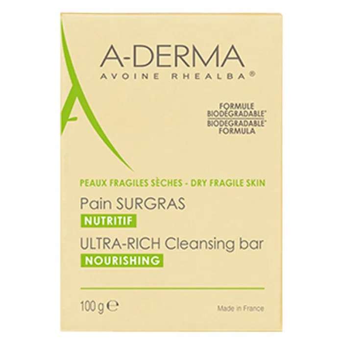 a-derma-aderma-pain-surgras-nutritif-ultra-riche-100g-savons-et-pains-1.jpg A-DERMA PAIN SURGRAS NUTRITIF ULTRA RICHE 100G – Image 1
