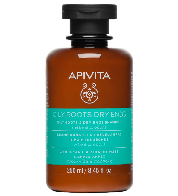 Apivita Shampoing pour Racines Grasses et Pointes Sèches 250ml