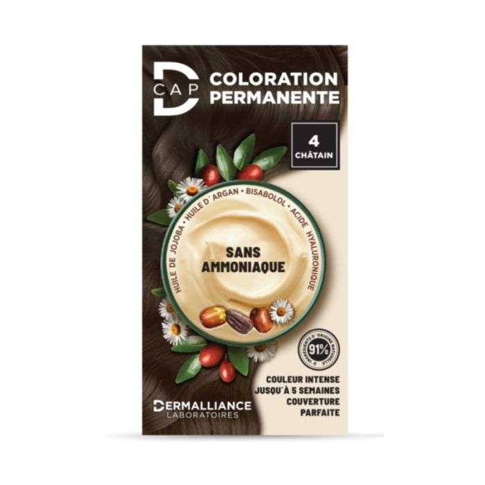 D-CAP COLORATION PERMANENTE N 4 CHATAIN