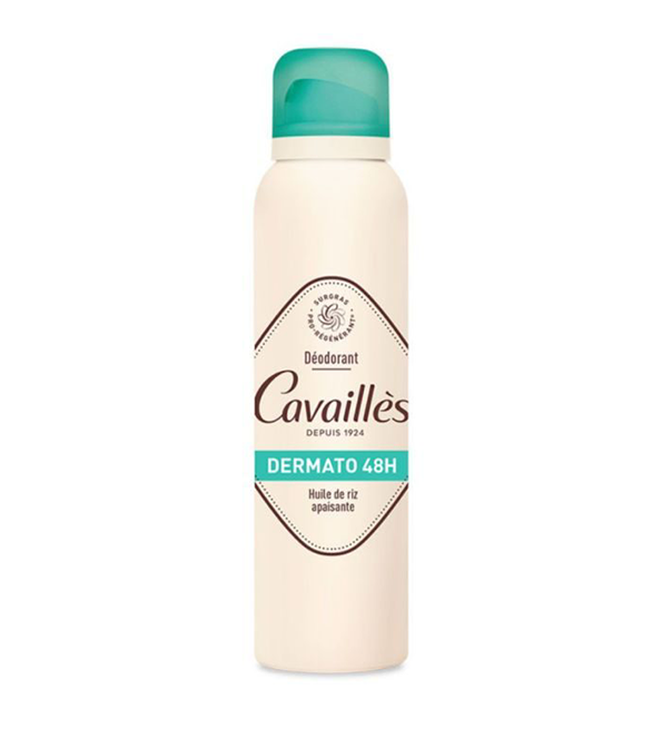 CAVAILLES DEODORANT DERMATO SPRAY 48H HUILE DE RIZ APAISANTE 150 ML