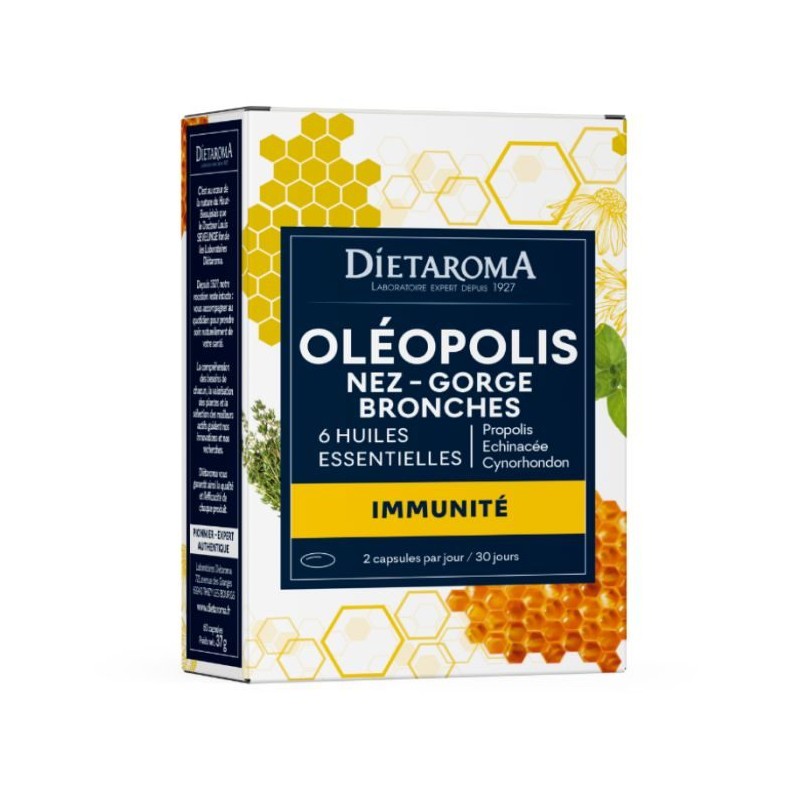 dietaroma-oleopolis-immunite-nez-gorge-bronches-bio-b60-capsules.jpg DIETAROMA OLEOPOLIS IMMUNITE NEZ GORGE BRONCHES BIO B60 CAPSULES – Image 1