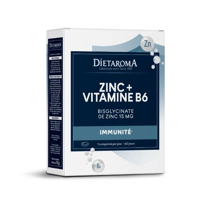 DIETAROMA Zinc + vitamine B6 60 comprimés