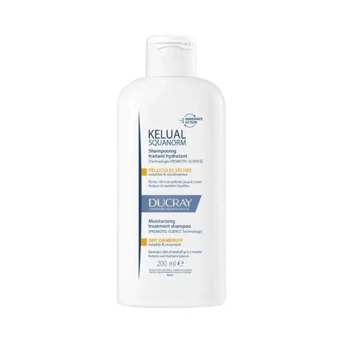Ducray Squanorm Shampooing traitant antipelliculaire Pellicules sèches 200 ml