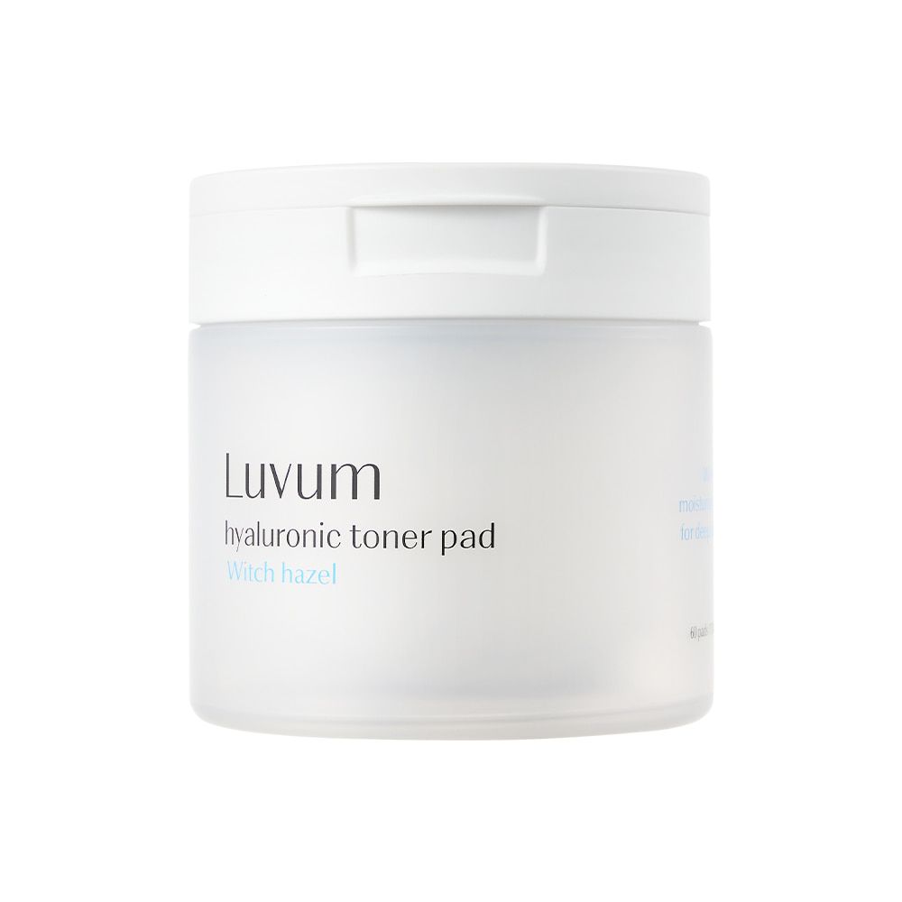 Luvum Witch Hazel Hyaluronic Toner Pad 130ml / 60pads – Disques Toniques Exfoliants & Hydratants à l’Hamamélis