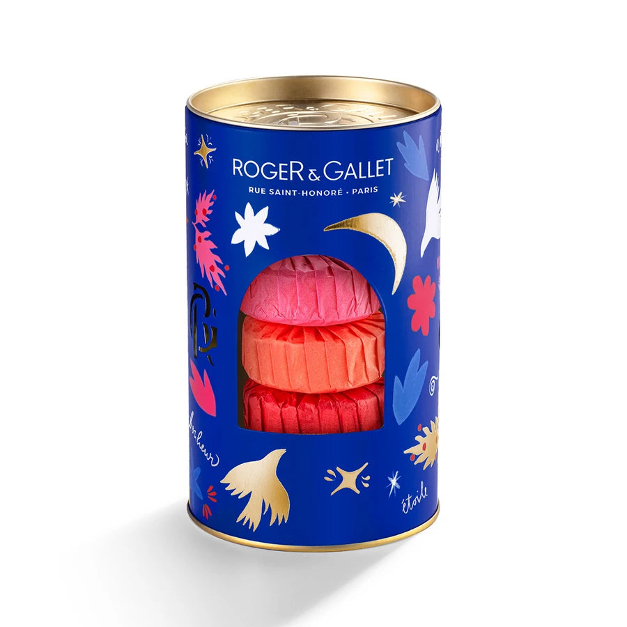 Roger & Gallet Coffret Noël 3 Savons Néroli Bois FLEUR DE FIGUIER 100G