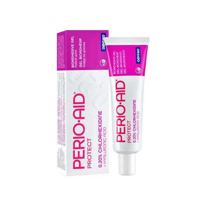 PERIO·AID Protect Gel 0,20 % Chlorhexidine + Acide Hyaluronique 30 ml – Gel antiseptique & réparateur buccal