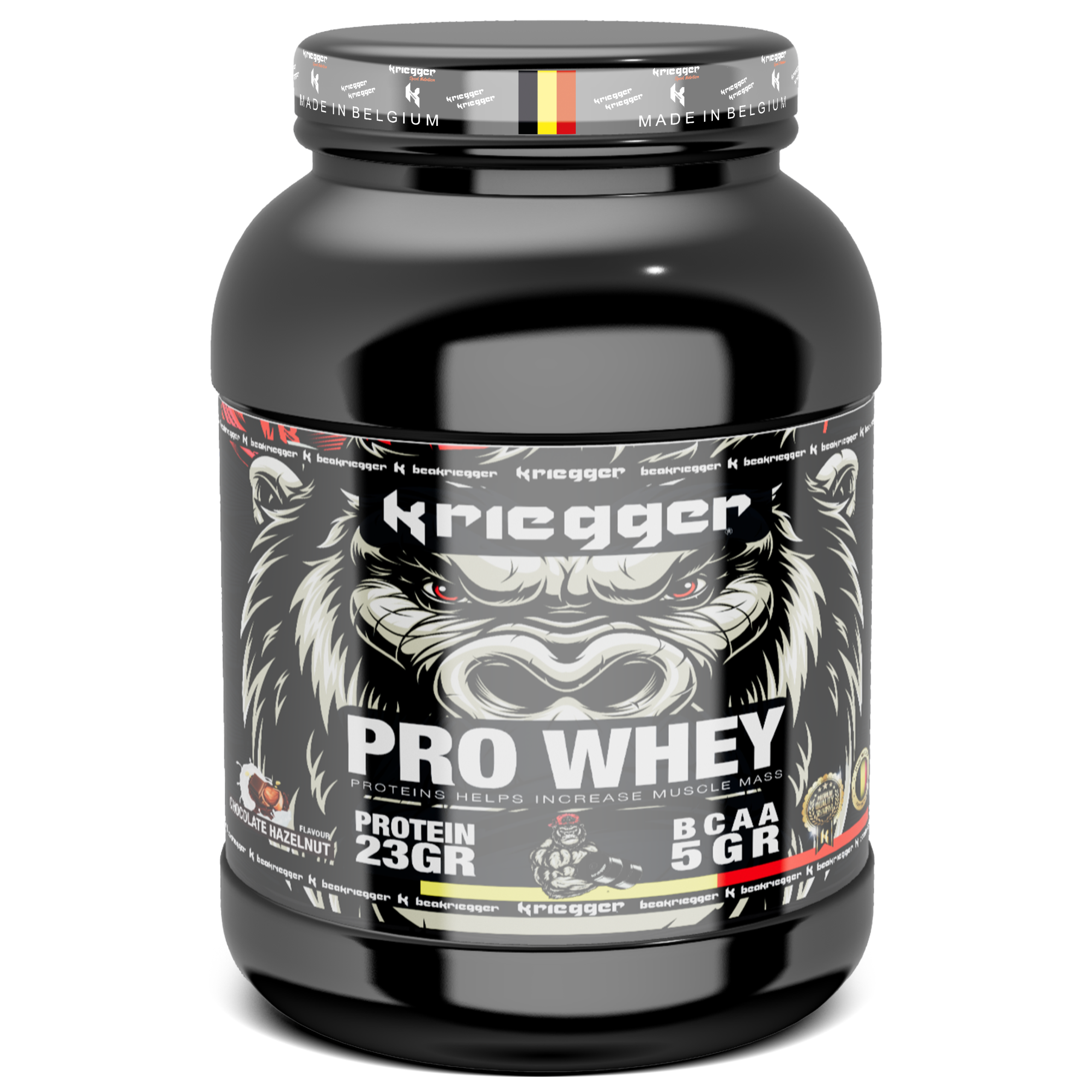 prowhey_chocolat_face.png Kriegger PRO WHEY PROTEIN 2000G – Image 1