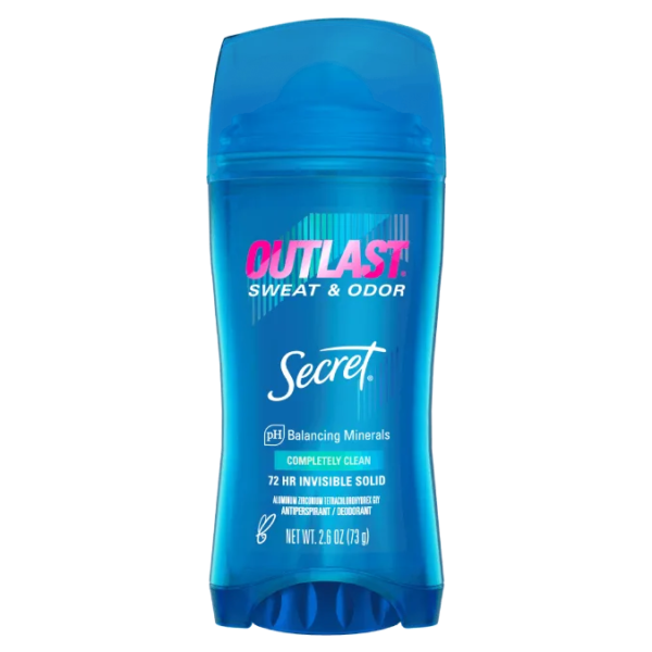 Secret Outlast Invisible Solid Deodorant Completely Clean