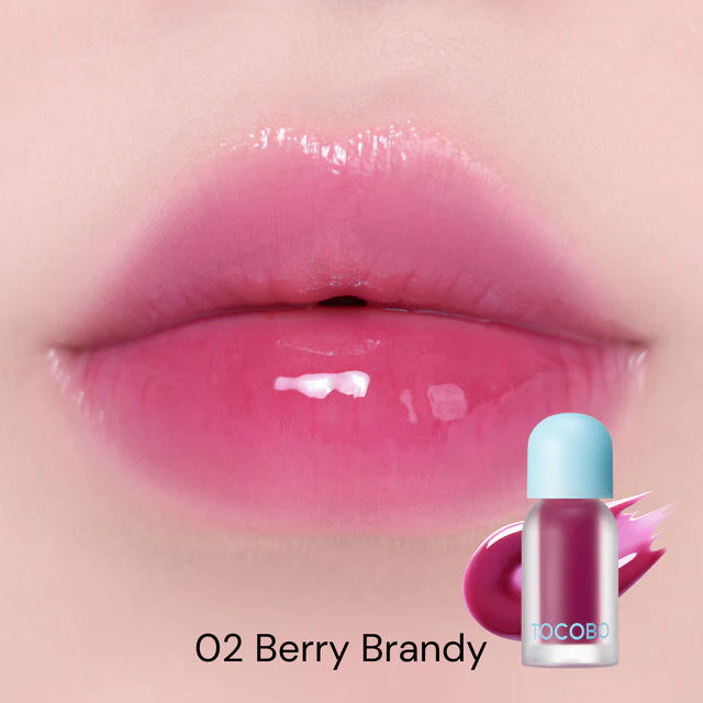 TOCOBO Juicy Berry Plumping Lip Oil 02 Berry Brandy – Image 2