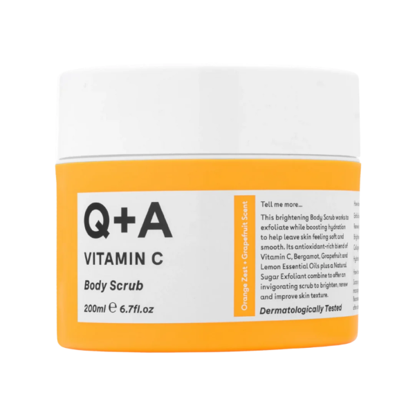Q+A Vitamin C Body Scrub 200 ml – Gommage Corps Éclat à la Vitamine C