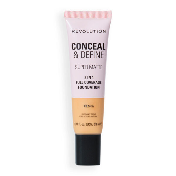 Revolution Conceal and Define Full Cover Tube Foundation F8.5