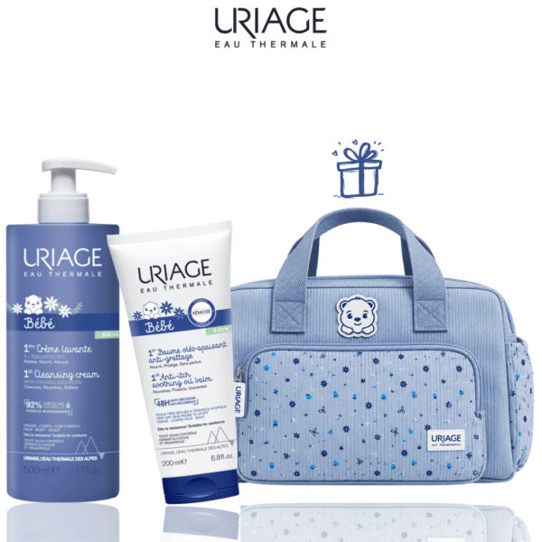 Pack Uriage Bébé 1ère Crème Lavante 500 ml + 1er Baume Oléo-Apaisant 200 ml = Sac Bébé Offert