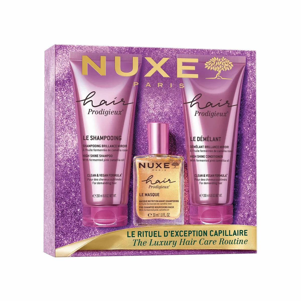 NUXE COFFRET NOËL HAIR PRODIGIEUX LE RITUEL D'EXCEPTION CAPILLAIRE 26