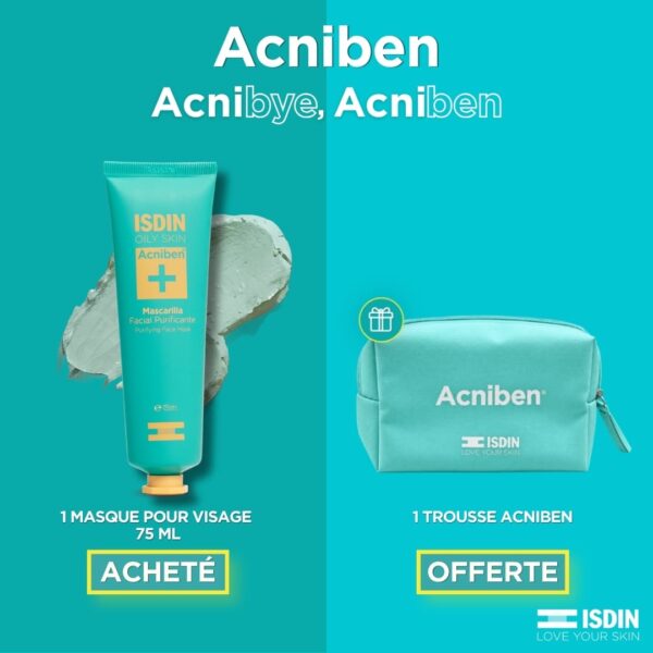 ISDIN TEEN SKIN ACNIBEN MASQUE VISAGE PURIFIANT 75 ML = TROUSSE OFFERTE