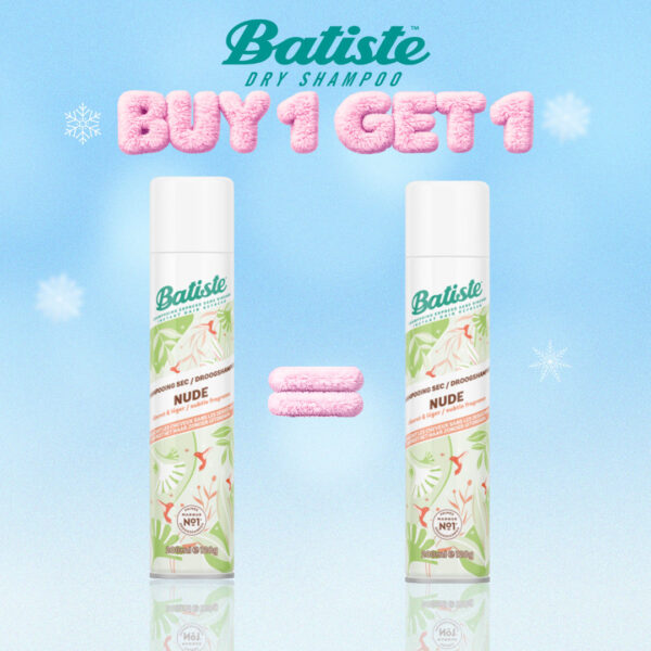 BATISTE SHAMPOOING SEC NUDE 200 ML = 1 OFFERT