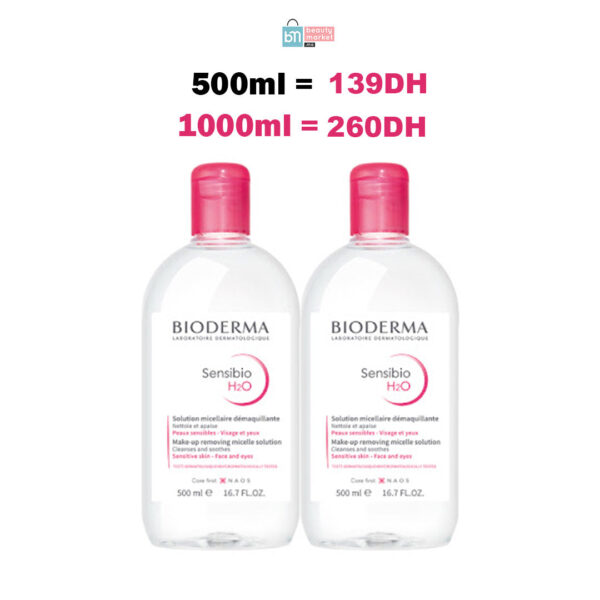 OFFRE PROMOTIONNELLE X2 Bioderma Sensibio H2O Solution Micellaire 500ml