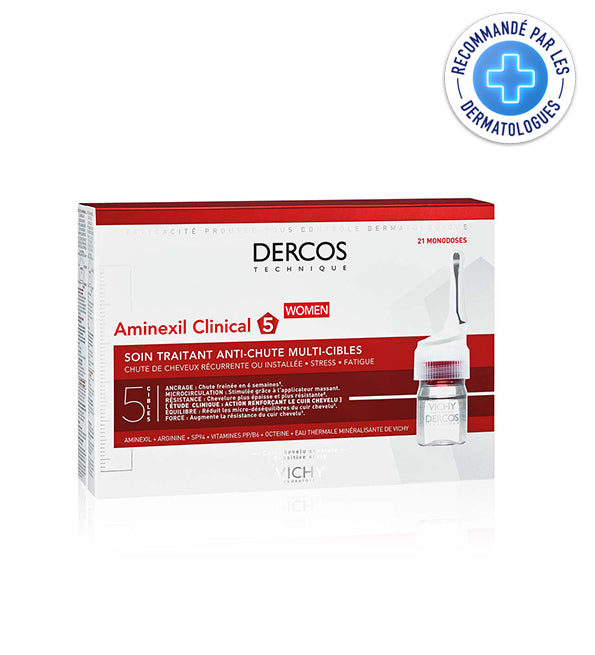 Vichy Dercos Aminexil Clinical 5 Femmes – 21 ampoules