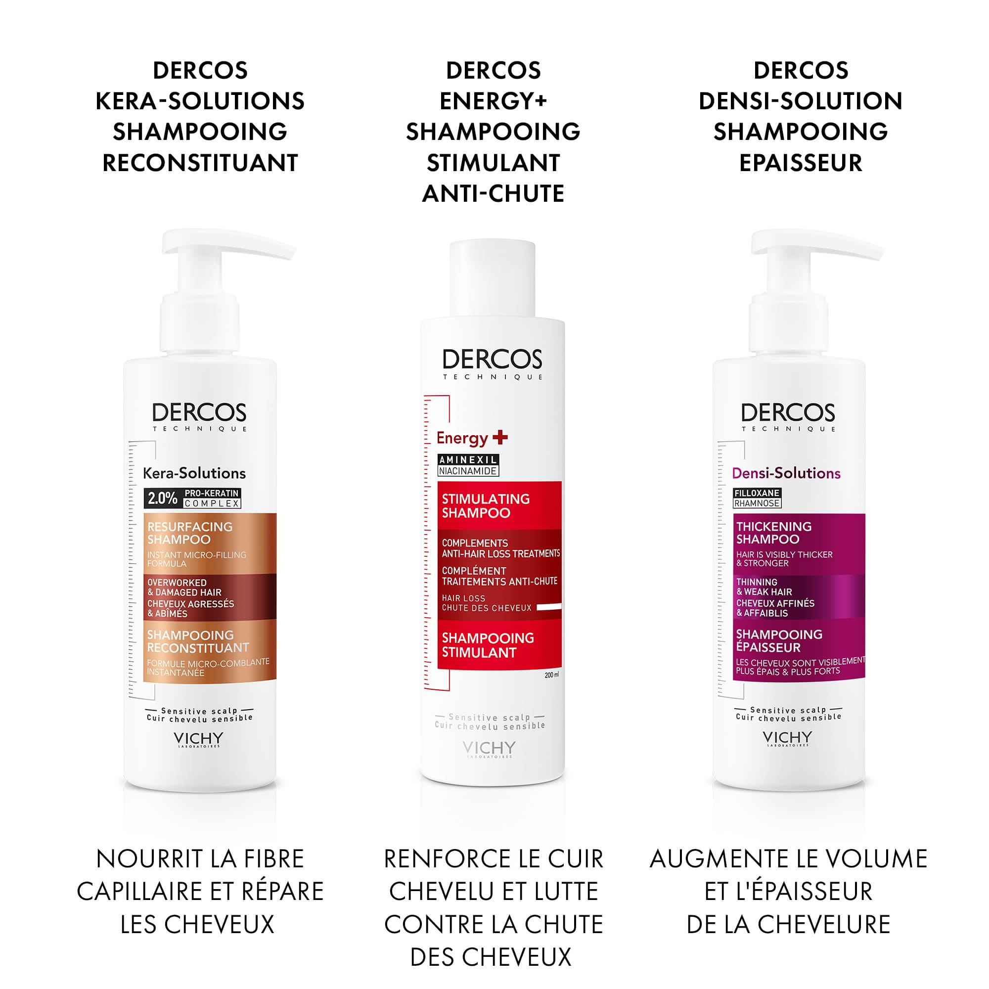 VICHY DERCOS PACK SHAMPOOING ENERGISANT+ ANTI-CHUTE 200 ML = FORMAT VOYAGE 50 ML OFFERT – Image 10