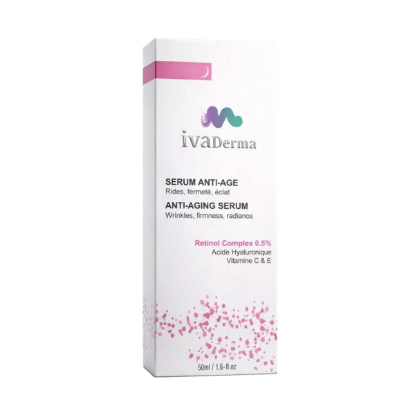Ivaderma serum Anti-Âge au Rétinol 0,5 % Rides Fermeté & Éclat 50 ml