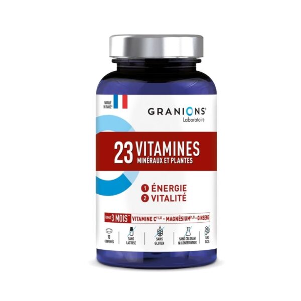 GRANIONS 23 VITAMINES MINERAUX ET PLANTES B90 COMPRIMÉS
