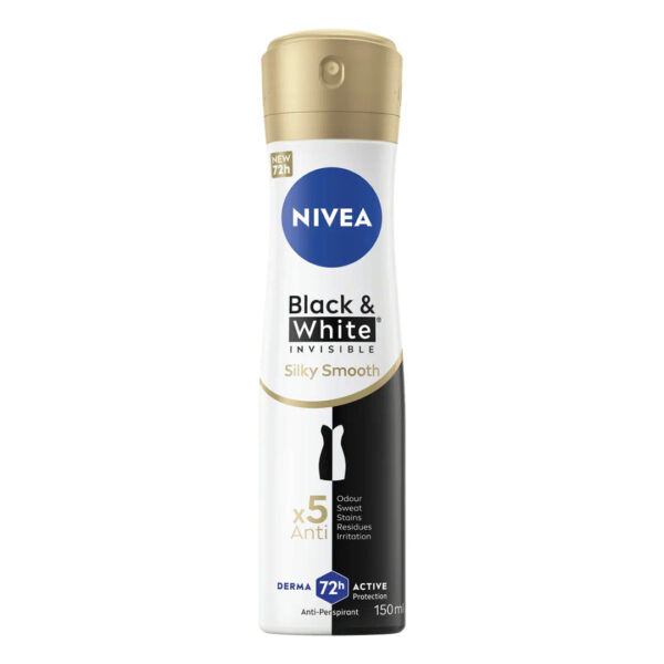 NIVEA DÉODORANT BLACK & WHITE SILKY SMOOTH 72H 200ML